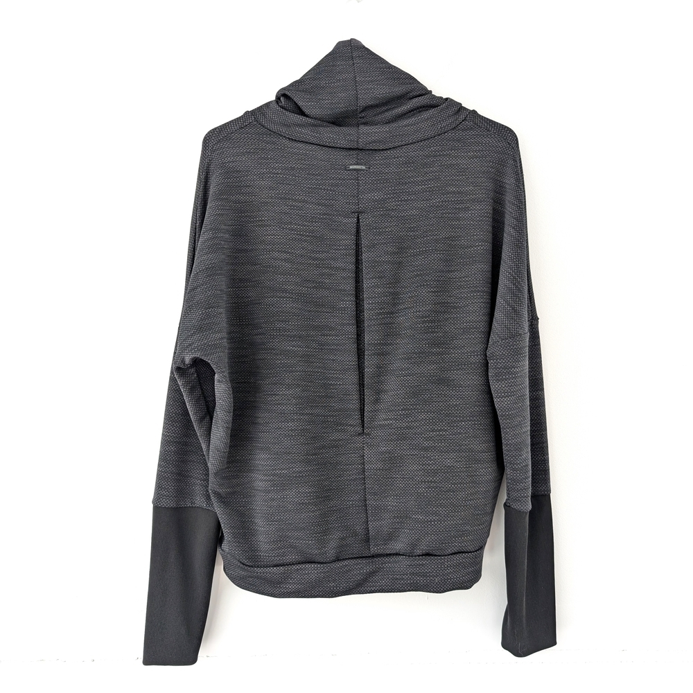 2/15$ Mondetta Cowl Neck Pullover Womens Athleisure Top Stretch Cozy Gray~ Small - Picture 5 of 11